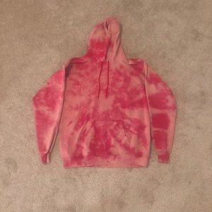 Bleach dyed Hanes sweatshirt